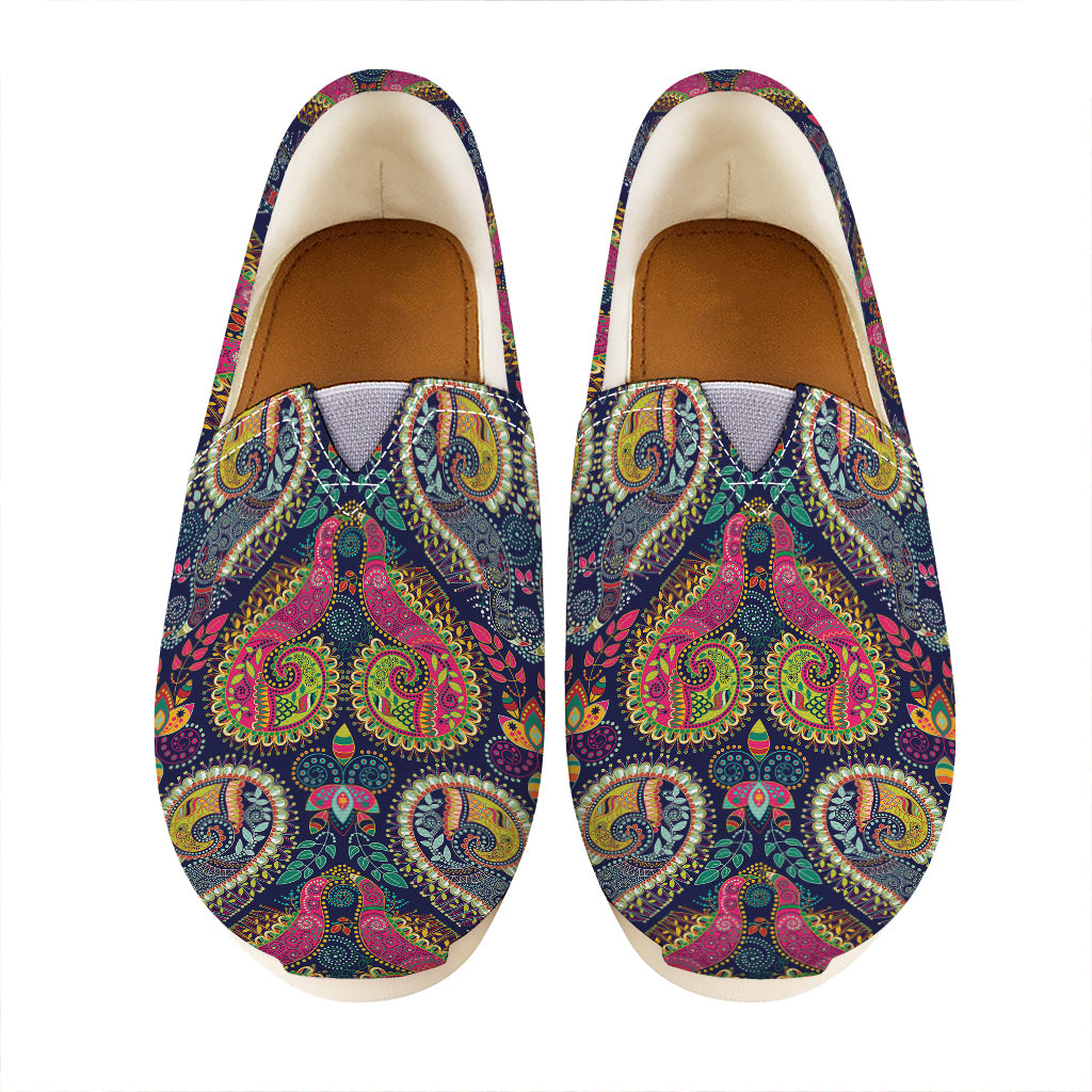 Colorful Boho Paisley Pattern Print Casual Shoes