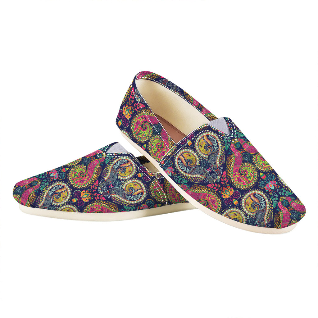 Colorful Boho Paisley Pattern Print Casual Shoes