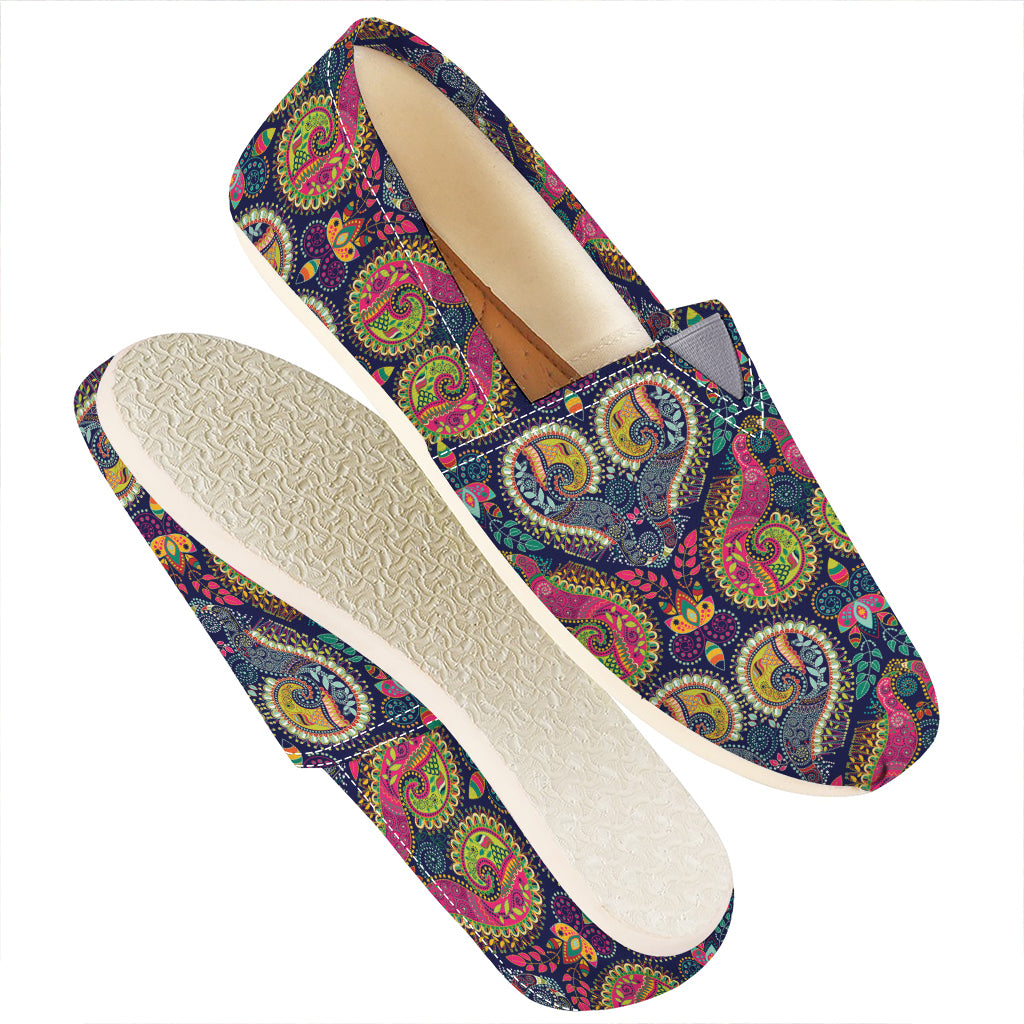 Colorful Boho Paisley Pattern Print Casual Shoes