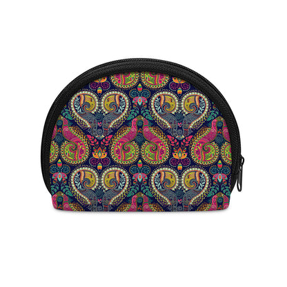 Colorful Boho Paisley Pattern Print Coin Purse