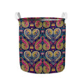 Colorful Boho Paisley Pattern Print Collapsible Laundry Basket