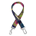 Colorful Boho Paisley Pattern Print Dog Seat Belt
