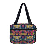 Colorful Boho Paisley Pattern Print Double Strap Bible Bag