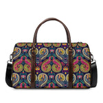 Colorful Boho Paisley Pattern Print Duffle Bag