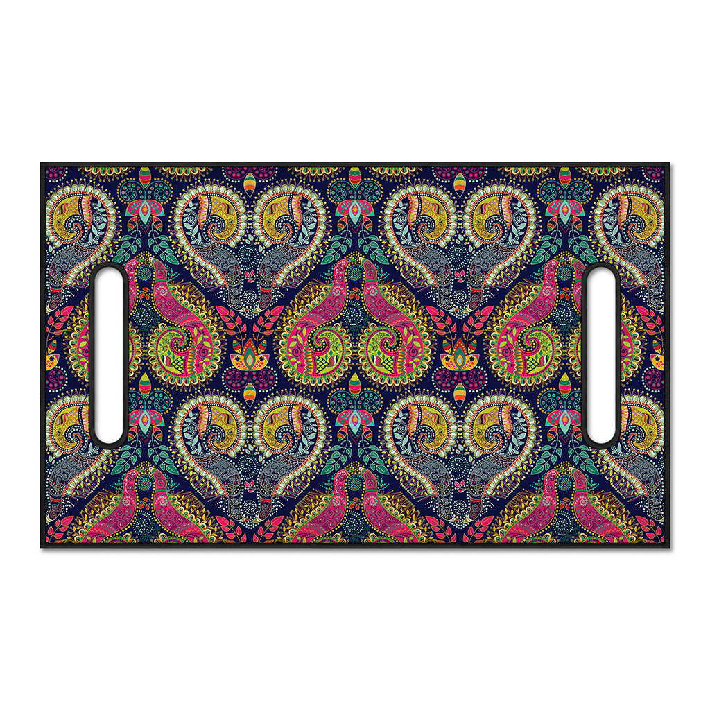 Colorful Boho Paisley Pattern Print Golf Cart Seat Cover