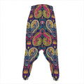 Colorful Boho Paisley Pattern Print Hammer Pants