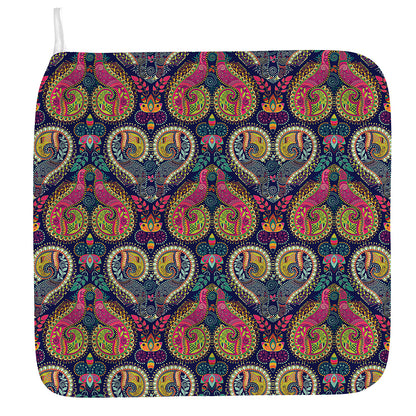 Colorful Boho Paisley Pattern Print Hand Towel