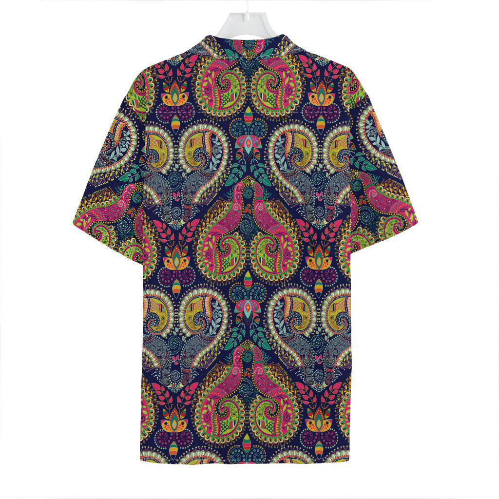 Colorful Boho Paisley Pattern Print Hawaiian Shirt