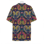 Colorful Boho Paisley Pattern Print Hawaiian Shirt