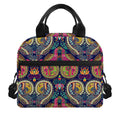 Colorful Boho Paisley Pattern Print Insulated Lunch Bag