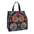 Colorful Boho Paisley Pattern Print Insulated Lunch Tote