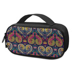 Colorful Boho Paisley Pattern Print Insulin Cooler Travel Case