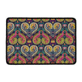 Colorful Boho Paisley Pattern Print Kitchen Mat