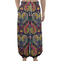 Colorful Boho Paisley Pattern Print Lantern Pants