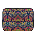 Colorful Boho Paisley Pattern Print Laptop Sleeve