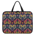Colorful Boho Paisley Pattern Print Laptop Sleeve With Handle