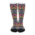 Colorful Boho Paisley Pattern Print Long Socks