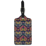 Colorful Boho Paisley Pattern Print Luggage Tag