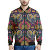 Colorful Boho Paisley Pattern Print Men's Bomber Jacket