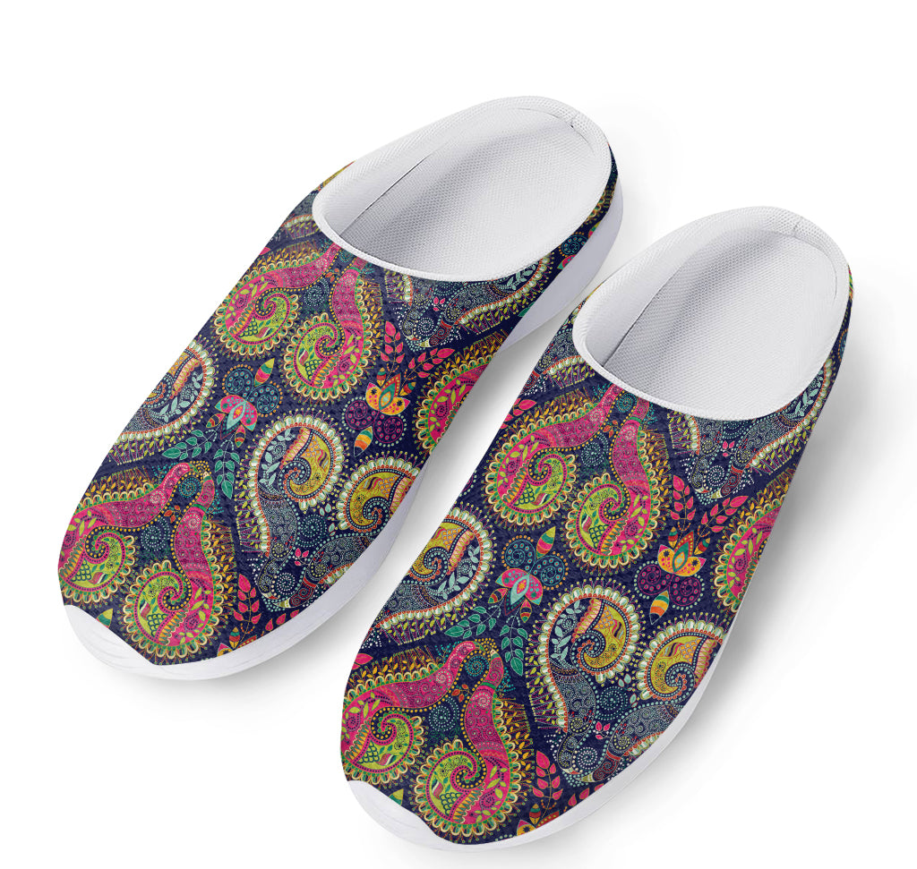 Colorful Boho Paisley Pattern Print Mesh Casual Shoes