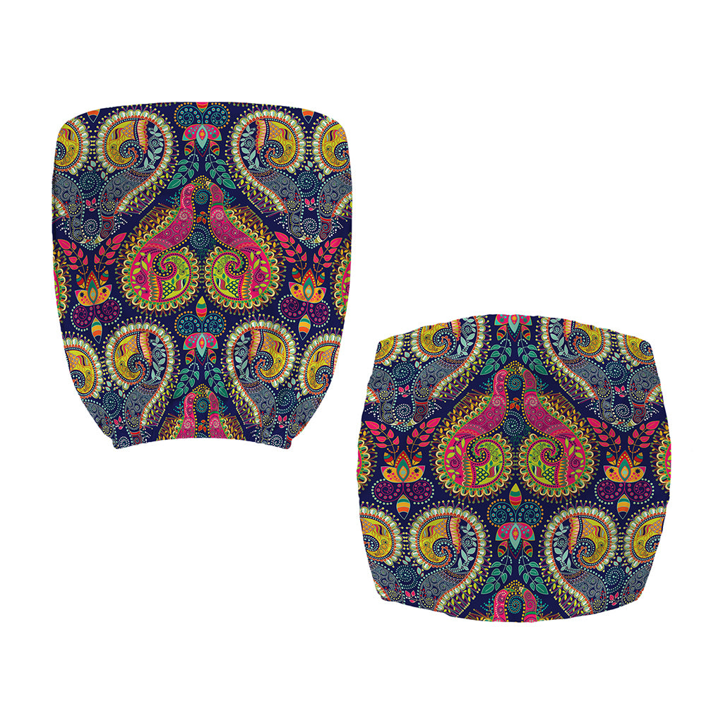 Colorful Boho Paisley Pattern Print Office Chair Cover