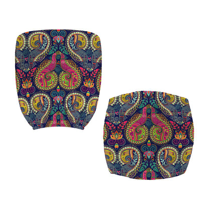 Colorful Boho Paisley Pattern Print Office Chair Cover