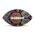 Colorful Boho Paisley Pattern Print Rugby Ball