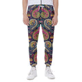 Colorful Boho Paisley Pattern Print Joggers