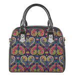 Colorful Boho Paisley Pattern Print Shoulder Handbag