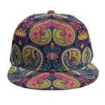 Colorful Boho Paisley Pattern Print Snapback Cap