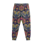 Colorful Boho Paisley Pattern Print Sweatpants