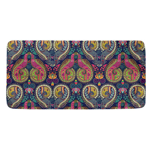 Colorful Boho Paisley Pattern Print Towel