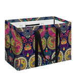Colorful Boho Paisley Pattern Print Utility Tote Bag