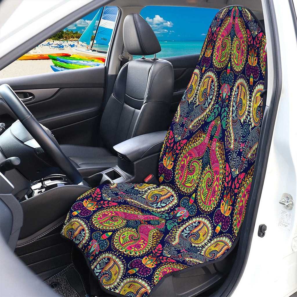 Colorful Boho Paisley Pattern Print Waterproof Car Seat Cover