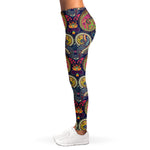 Colorful Boho Paisley Pattern Print Women's Leggings