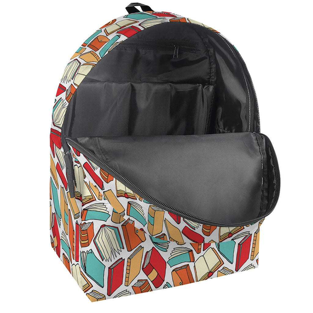 Colorful Books Pattern Print Backpack