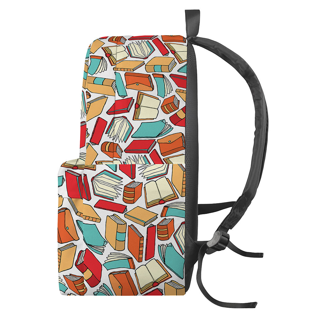 Colorful Books Pattern Print Backpack