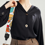 Colorful Books Pattern Print Bag Strap