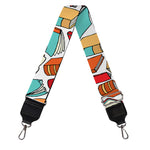 Colorful Books Pattern Print Bag Strap
