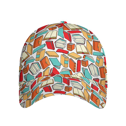 Colorful Books Pattern Print Baseball Cap