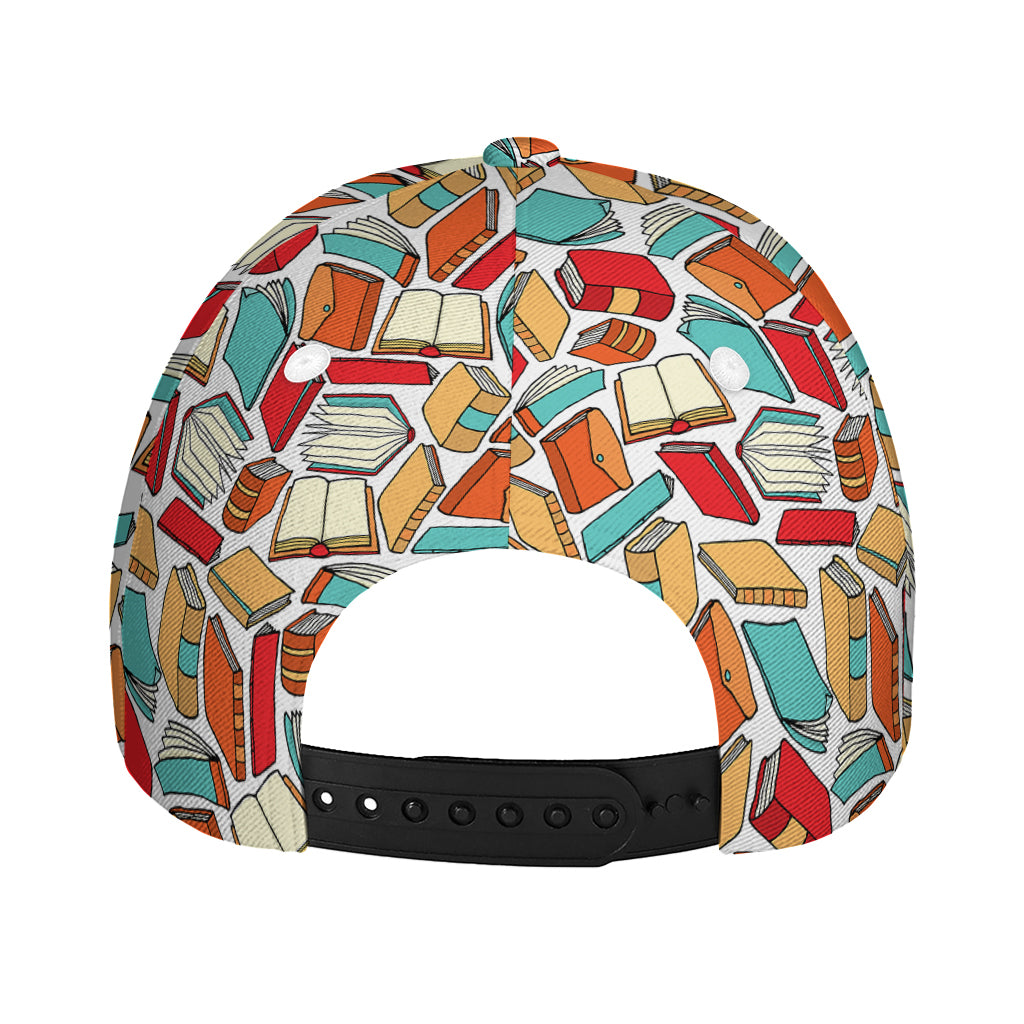 Colorful Books Pattern Print Baseball Cap
