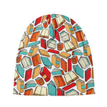 Colorful Books Pattern Print Beanie