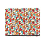 Colorful Books Pattern Print Bifold Wallet