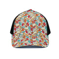 Colorful Books Pattern Print Black Mesh Trucker Hat