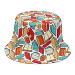 Colorful Books Pattern Print Bucket Hat