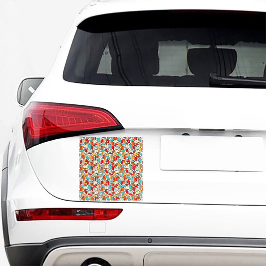Colorful Books Pattern Print Car Sticker