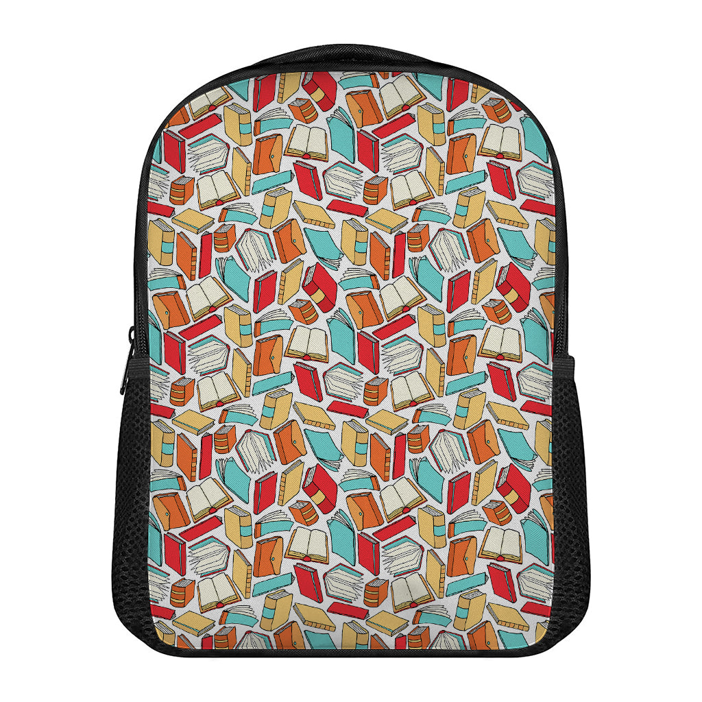 Colorful Books Pattern Print Casual Backpack
