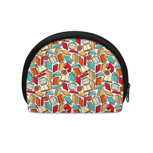 Colorful Books Pattern Print Coin Purse