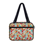 Colorful Books Pattern Print Double Strap Bible Bag