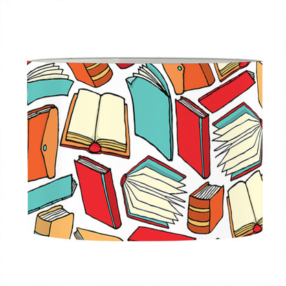 Colorful Books Pattern Print Drum Lamp Shade